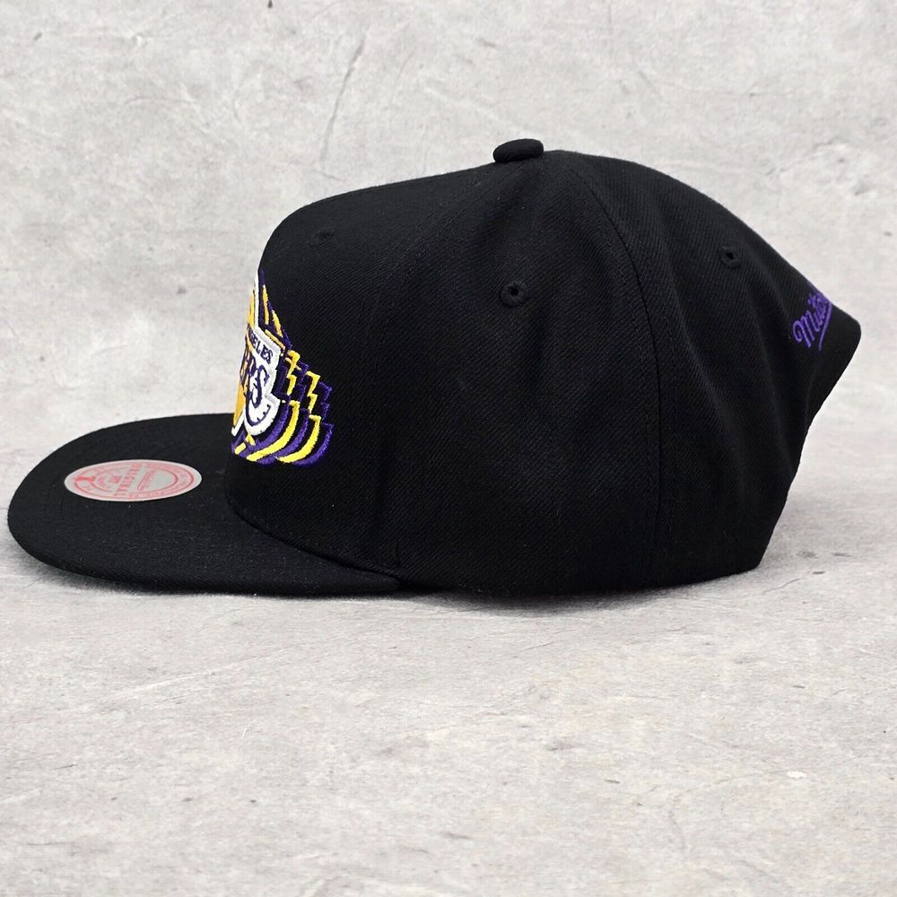 Mitchell & Ness Los Angeles Lakers Vibes Cap Black & Purple Snapback Hat‎ - Picture 5 of 14